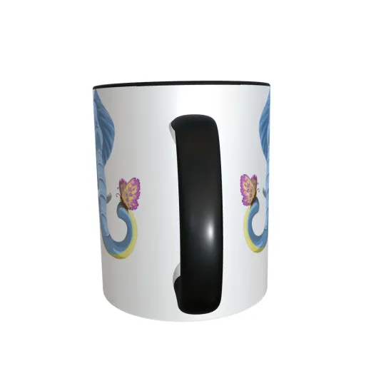 Elefant und Schmetterling