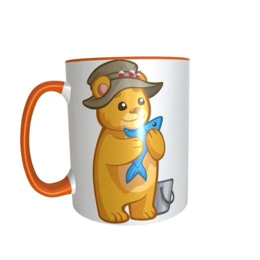 Baer mit Fisch Baer mit Fisch