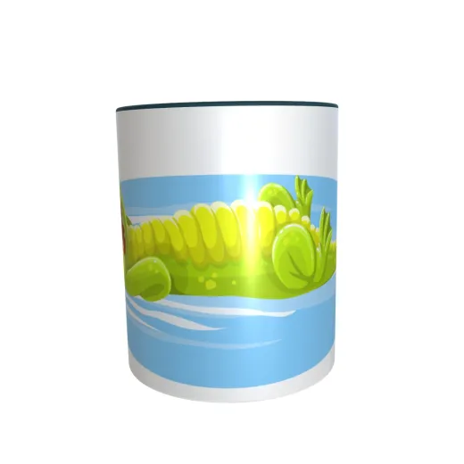 Krokodil mit Schmetterling