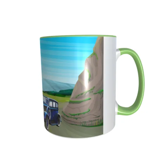 Zwei-Farben Tasse - Oldtimer