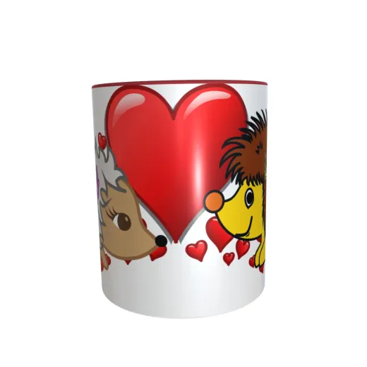 Namens Tasse Igel Paar