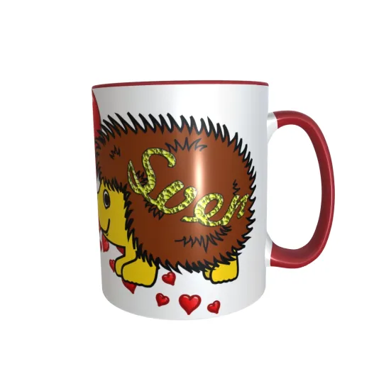 Namens Tasse Igel Paar