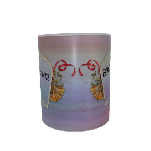 2 Bilderrahmen Tasse mit Text auch ohne Text