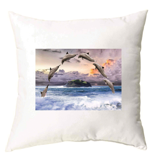 Kissen Delfine 40 x 40 cm