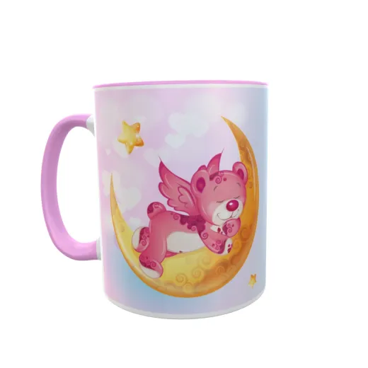 Träumender Bär - Zwei-Farben Tasse