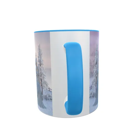 Schneemann und Prinzessin - Zwei Faben Tasse