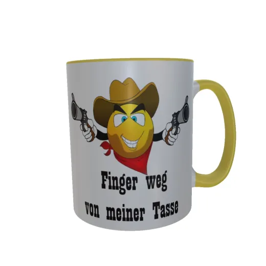 Western Smiley - Finger weg von meiner Tasse