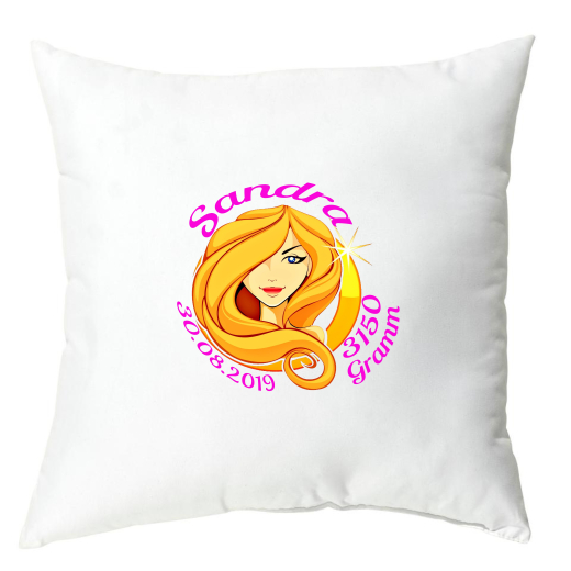 Kissen 40x40cm - Sternzeichen Jungfrau Mädchen