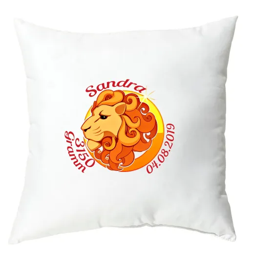 Kissen 40x40cm - Sternzeichen Löwe Mädchen Kissen 40x40cm - Sternzeichen Löwe Mädchen