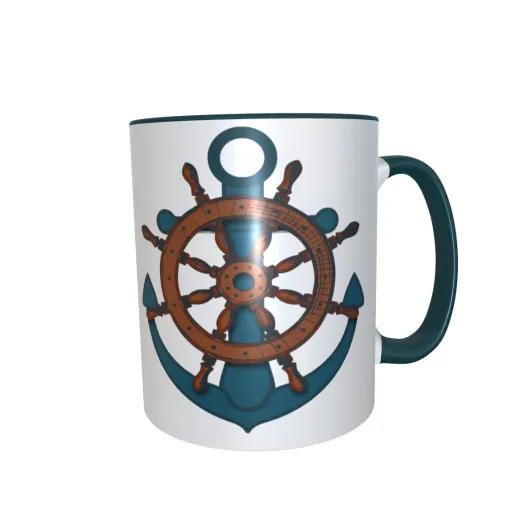 Anker und Steuerrad Anker und Steuerrad