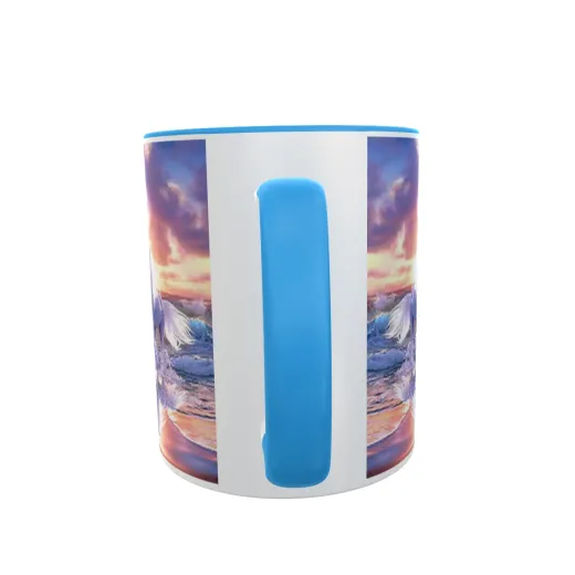 Pferd 2 - Zwei-Farben Tasse