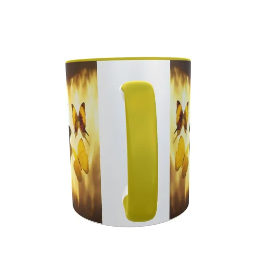 Schmetterlinge - Zwei-Farben Tasse