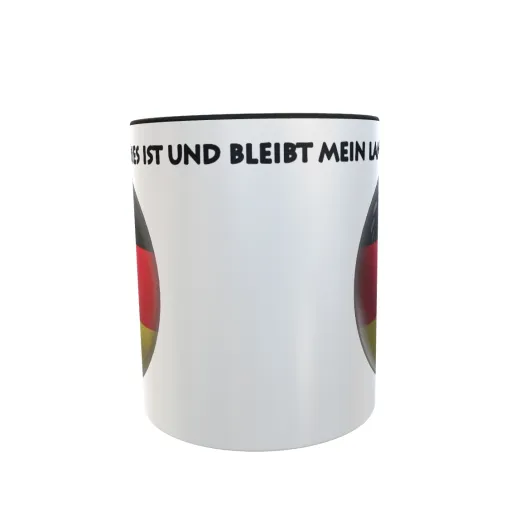 Deutschland Tasse mit Spruch - Zwei-Farben Tasse
