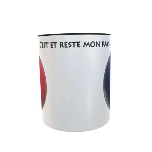 Frankreich Tasse mit Spruch - Zwei-Farben Tasse