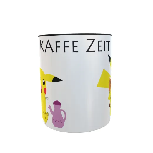 Pikachus Kaffe Zeit - Zwei-Farben Tasse
