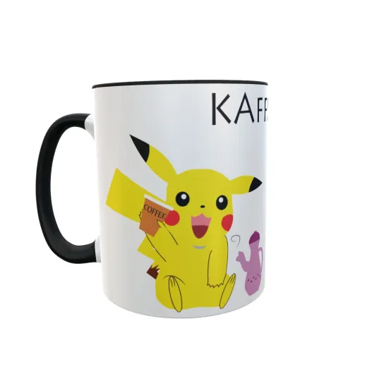 Pikachus Kaffe Zeit - Zwei-Farben Tasse