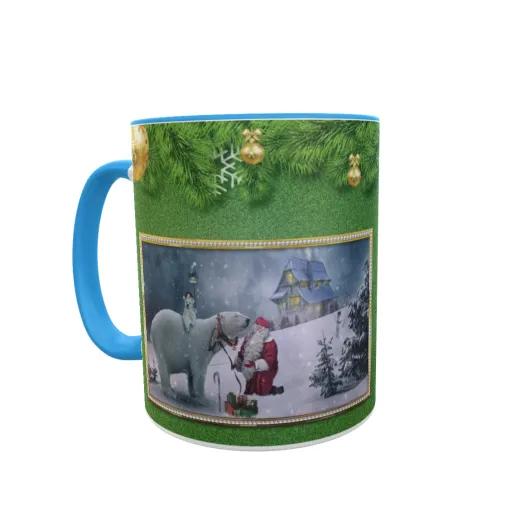 Eisbär und Weihnachtsmann