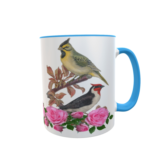 Vögel - Zwei-Farben Tasse