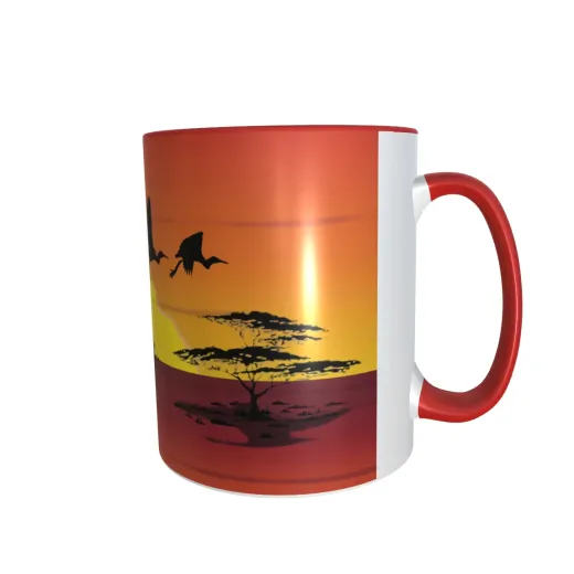 Silhouette Vogelflug 2