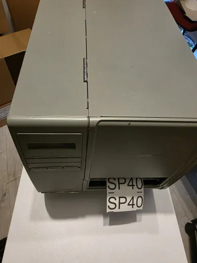 METO SP40 Thermo 104mm Label Drucker Printer Serial Parallel mit USB-Converter - Gebraucht