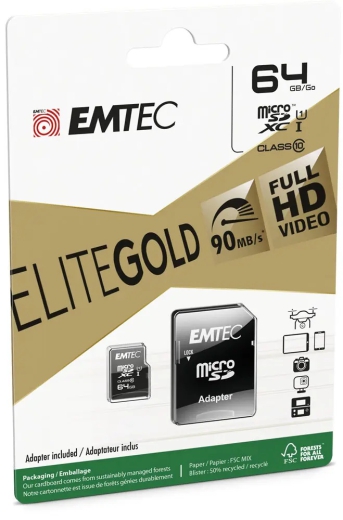 Emtec Elite Gold microSDXC 64GB Class 10 Neu