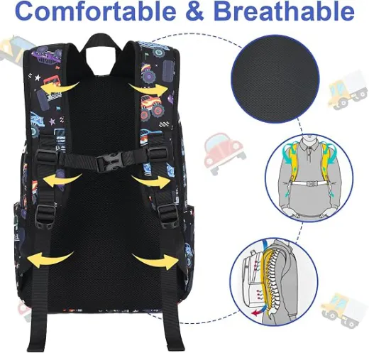 LEDAOU Jungen Kinder Rucksack Kinder Rucksack (2 Stück)
