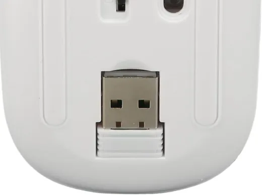 Wiederaufladbare -Maus, Schlanke, Tragbare Kabellose Mäuse für Laptop, PC, Tablet mit Stabiler Verbindung, Geräuscharm, Geeignet für, Computer, Empfindlich und (Weiss)