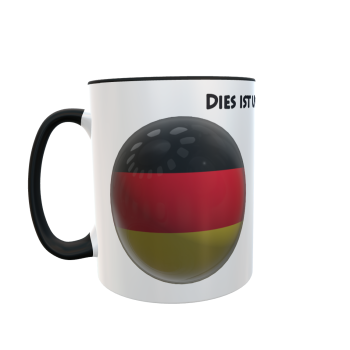 Deutschland Tasse mit Spruch - Zwei-Farben Tasse