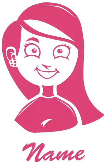 Girl H.20cm x L.13cm - Tattoo