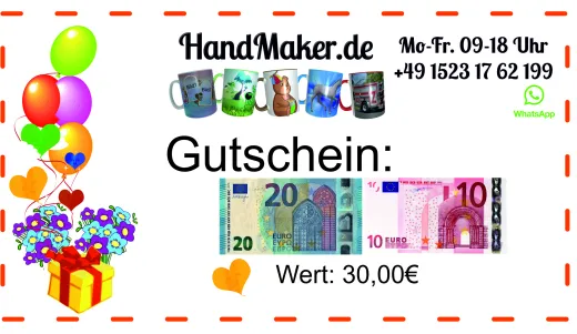 Gutscheincode 30,00€ Gutscheincode 30,00€