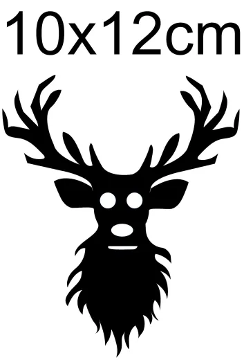 Hirsch-3835389 H.12cm x L.10cm - Tattoo