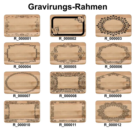Frühstücksbrettchen mit Gravur