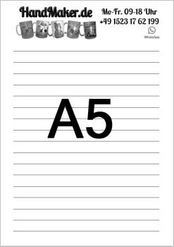 Schreibblock A5 mit Logo 100 Seiten