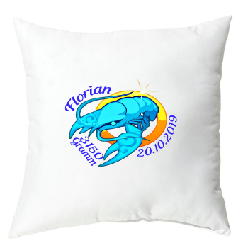 Kissen 40x40cm - Sternzeichen Krebs Junge