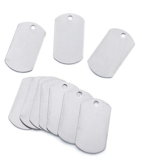 Gravierung Anhänger Länglich 43x24x1mm