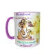 Hase mit Spruch - Zwei-Farben Tasse