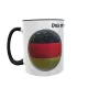 Deutschland Tasse mit Spruch - Zwei-Farben Tasse