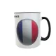 Frankreich Tasse mit Spruch - Zwei-Farben Tasse