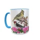Vögel - Zwei-Farben Tasse