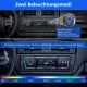 RDS Autoradio Bluetooth, 1 DIN Autoradio mit Type-C, 2 USB und RGB-Licht