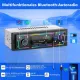 RDS Autoradio Bluetooth, 1 DIN Autoradio mit Type-C, 2 USB und RGB-Licht