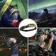 Stirnlampe LED Wiederaufladbar, 2000 Lumens Superhell 230°Weitwinkel 3*LED Weiß Licht Sensor Kopflampe, IPX5 Wasserdicht 0.14lb Leichtgewichtig Stirnlampen Perfekt zum Camping,Joggen,Wandern,Angeln,Fahrrad