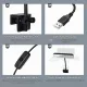 boxtech Aquarium Beleuchtung,Vollspektrum-Pflanzenlicht -LED-Licht, kleines Aquarium-Clip-On-Klemmleuchte, 13W weiße für 60L Becken