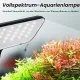 boxtech Aquarium Beleuchtung,Vollspektrum-Pflanzenlicht -LED-Licht, kleines Aquarium-Clip-On-Klemmleuchte, 13W weiße für 60L Becken