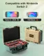 Hartschalen Tasche für Nintendo Switch 2, Professional Deluxe IP67 wasserdicht, weich gefütterte Hartschalen Tragetasche für Nintendo Switch 2 Console Pro Controller und Zubehör (Gelb & Grün)