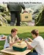 Hartschalen Tasche für Nintendo Switch 2, Professional Deluxe IP67 wasserdicht, weich gefütterte Hartschalen Tragetasche für Nintendo Switch 2 Console Pro Controller und Zubehör (Gelb & Grün)