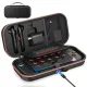 Tasche für Nintendo Switch 2/OLED/Original, Große Harte Tragetasche für Adapter und Joy-pad Aufbewahrung, Reise-Tasche für Switch 2 Konsole mit 22 Spielkartenfächern