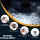 GIGALUMI Solar Außenleuchten, Solar-Hängeleuchte für außen, 4 Stück, rissiges Glas, Solarleuchten für den Außenbereich, wasserdicht für Garten, Hof, Zaun, Baum (kaltweiß)