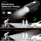ITSHINY Fahrradlicht - Fahrradlicht USB Aufladbar, StVZO Zulassung Fahrradlampe Aus Aluminium LED, Fahrradbeleuchtung Set Wasserdicht 2 Licht-Modi Frontlicht und Rücklicht Set
