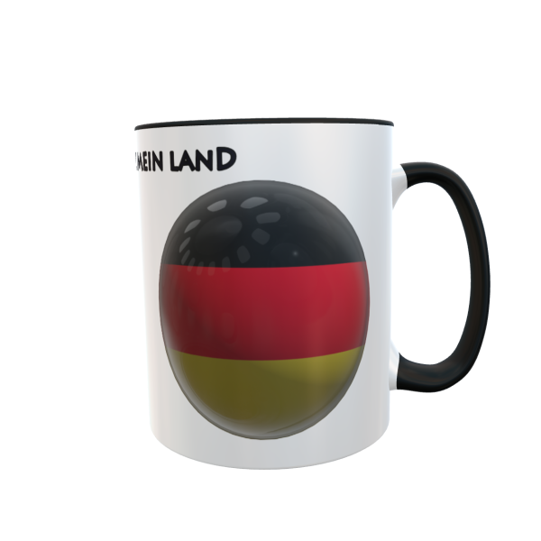 Deutschland Tasse mit Spruch - Zwei-Farben Tasse